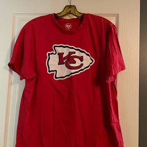 KC Chiefs T-shirt XL, red, short sleeve